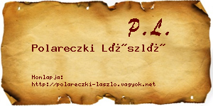 Polareczki László névjegykártya